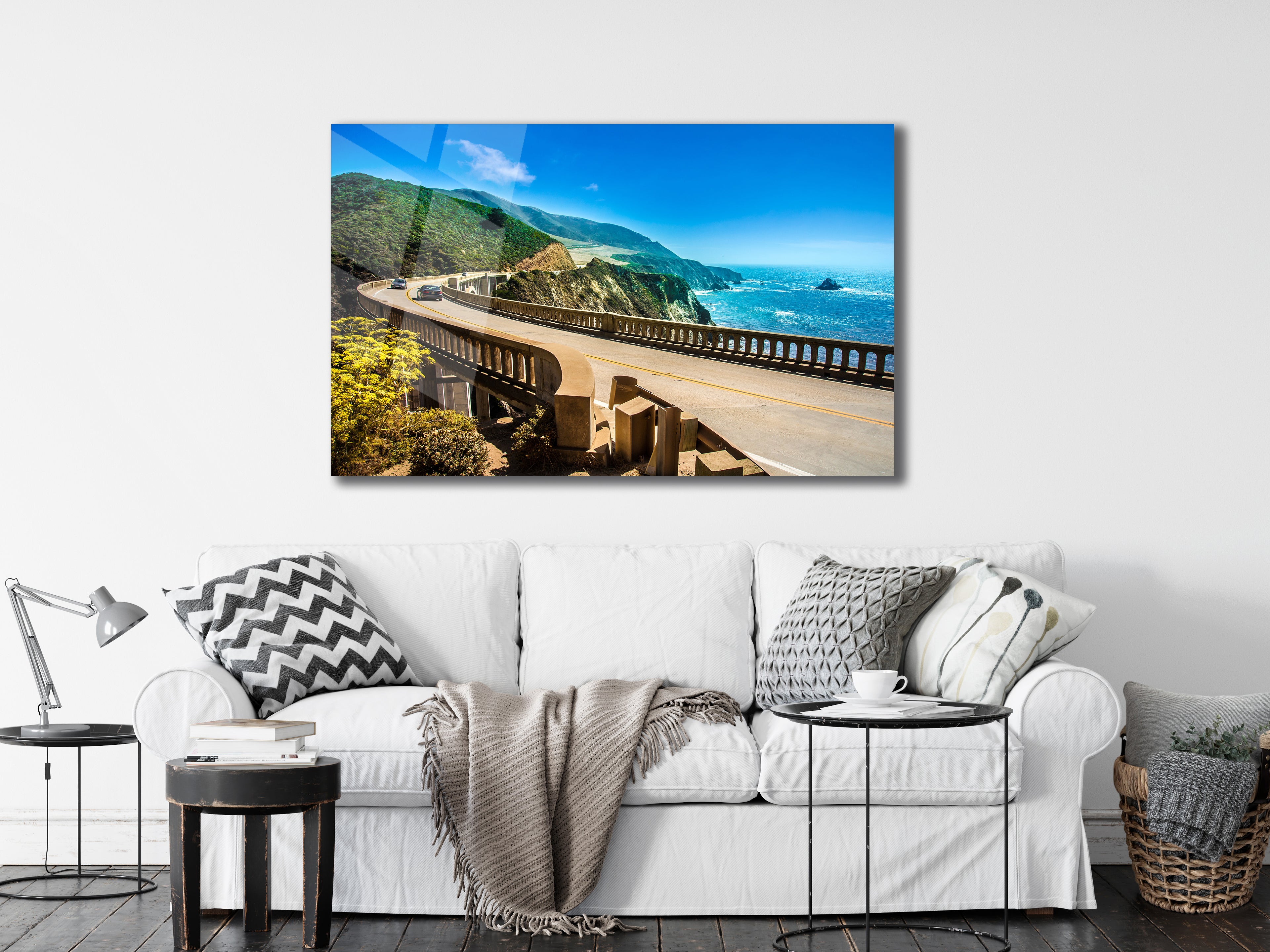 Pacific Coast Highway – Glossy Metal Print