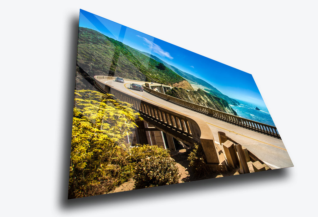 Pacific Coast Highway – Glossy Metal Print