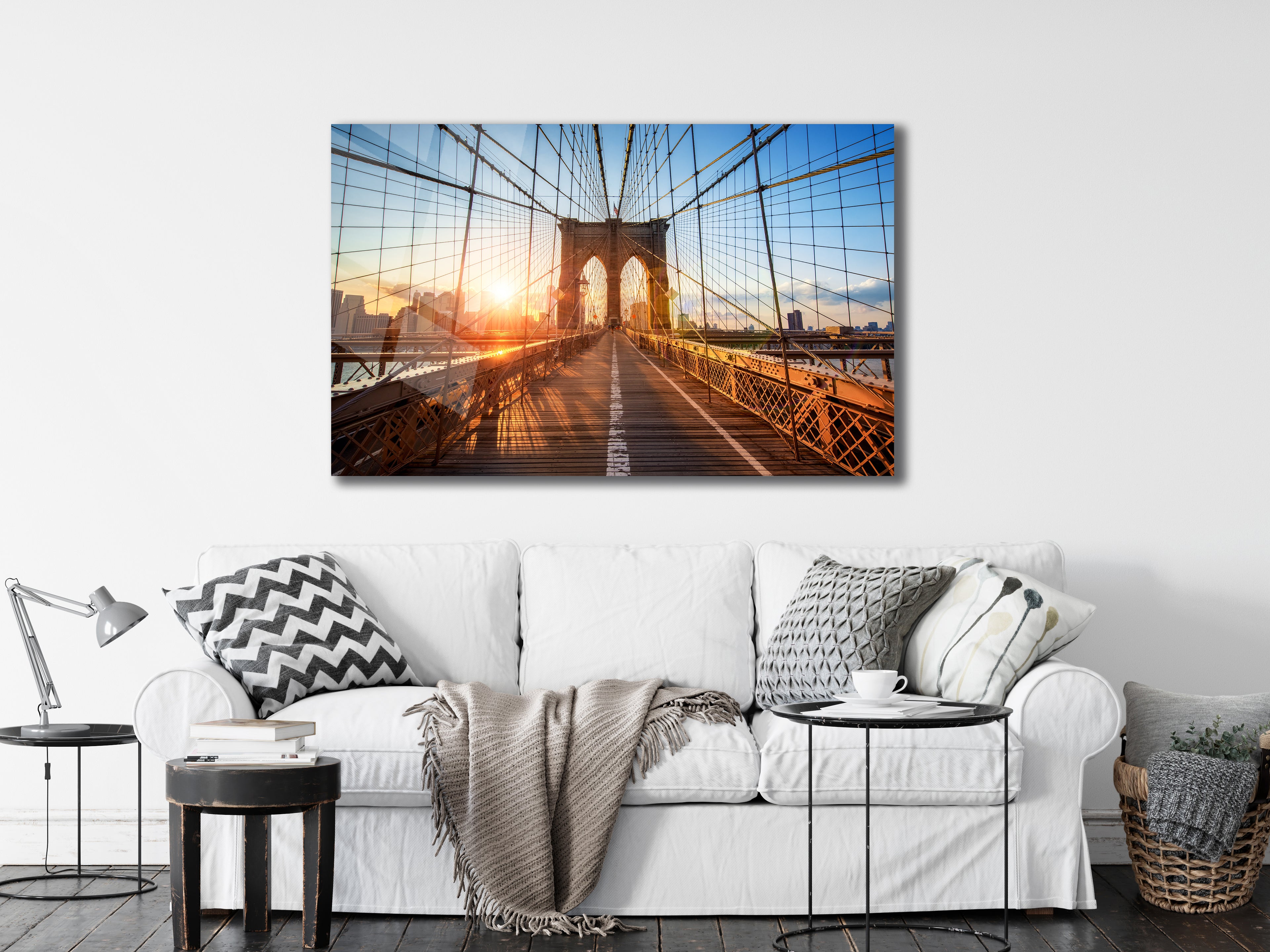 Brooklyn Bridge Sunrise – Iconic Metal Wall Art