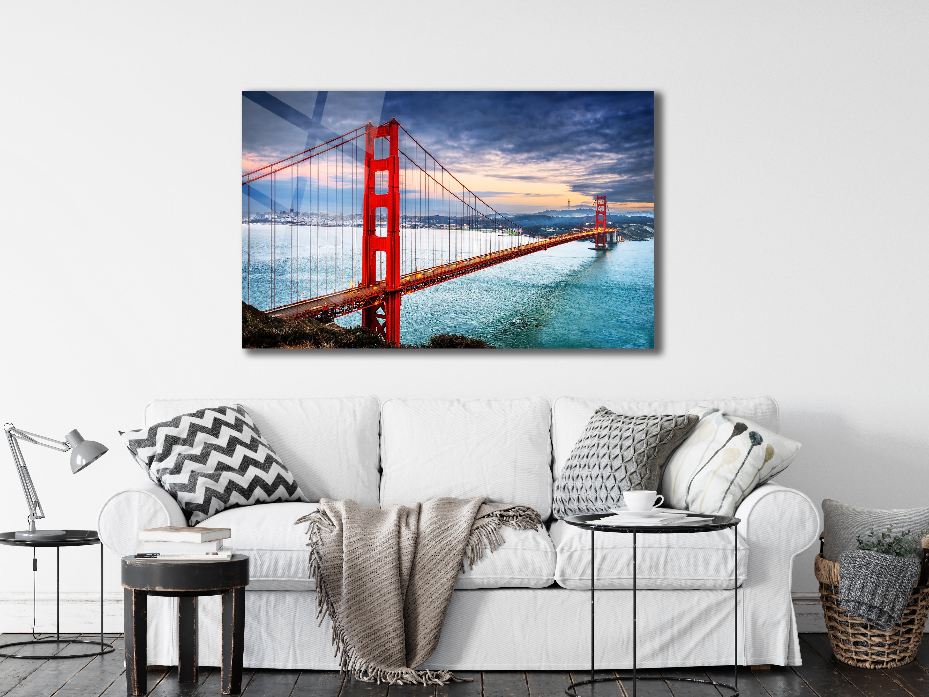 Golden Gate Bridge – Sunset Metal Wall Art