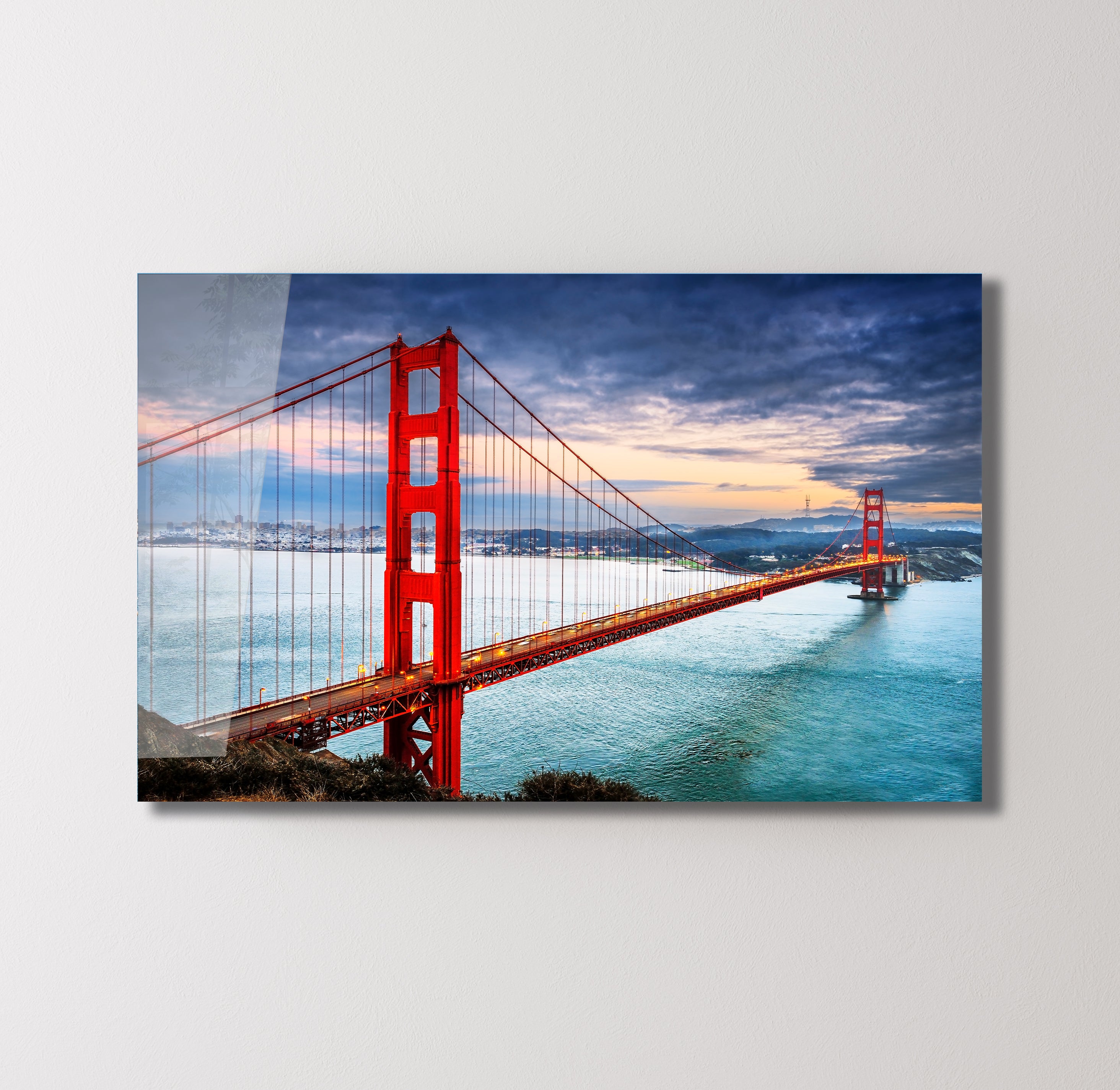 Golden Gate Bridge – Sunset Metal Wall Art