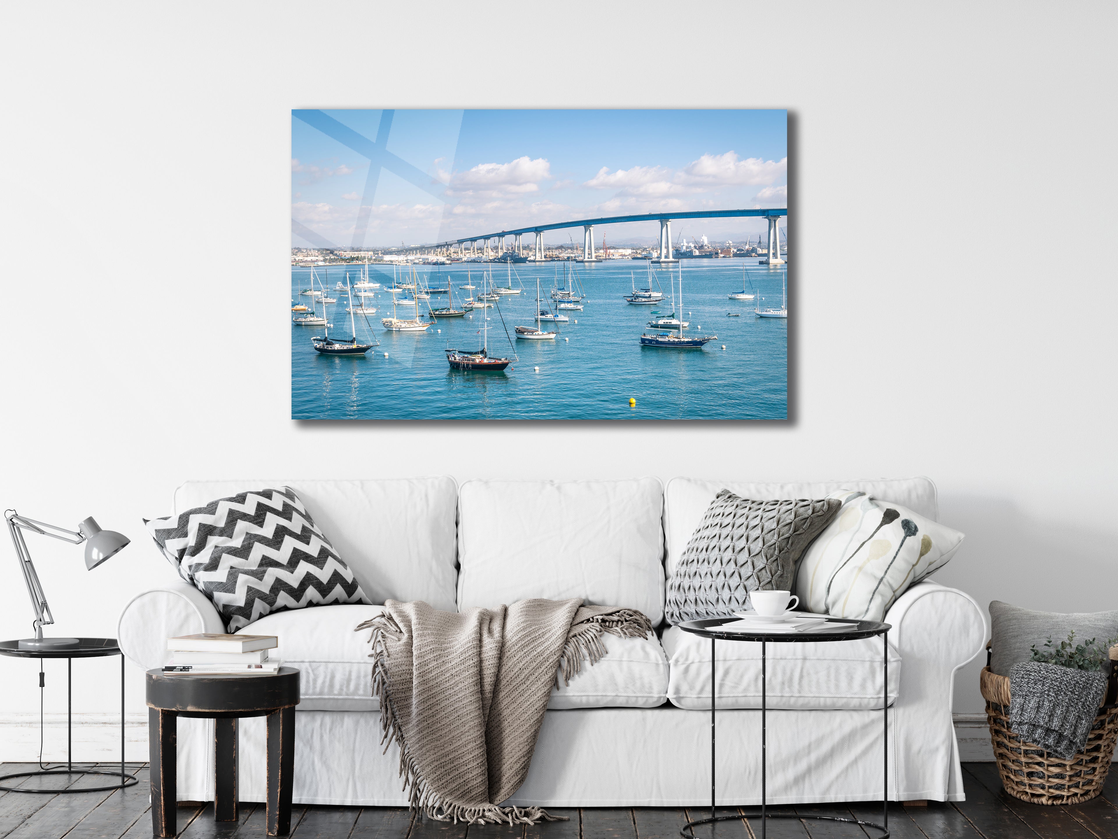 San Diego Harbor & Coronado Bridge – Coastal Metal Wall Art