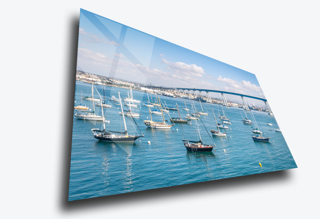San Diego Harbor & Coronado Bridge – Coastal Metal Wall Art
