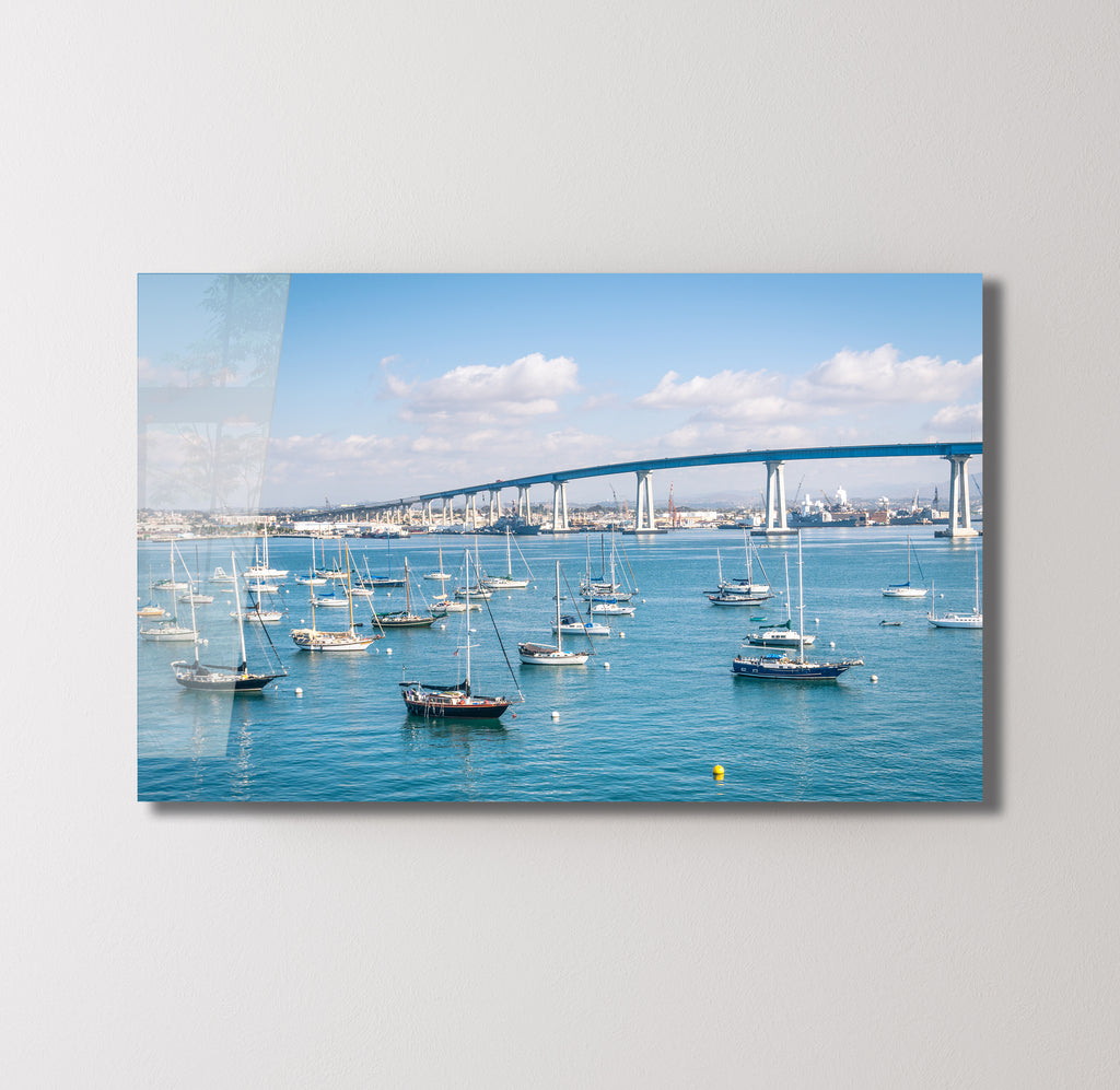 San Diego Harbor & Coronado Bridge – Coastal Metal Wall Art