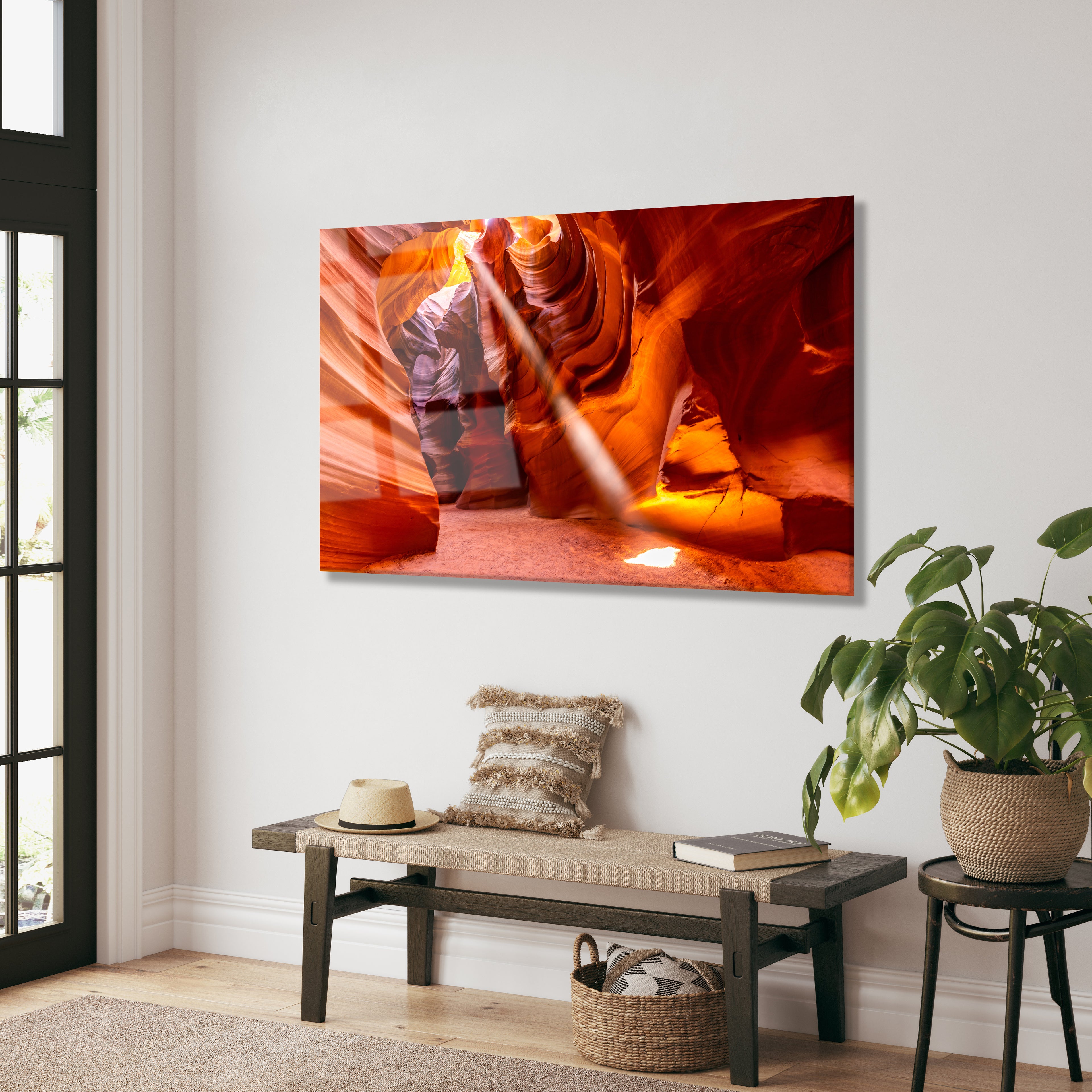 Antelope Canyon Beam – Oversized Metal Wall Art