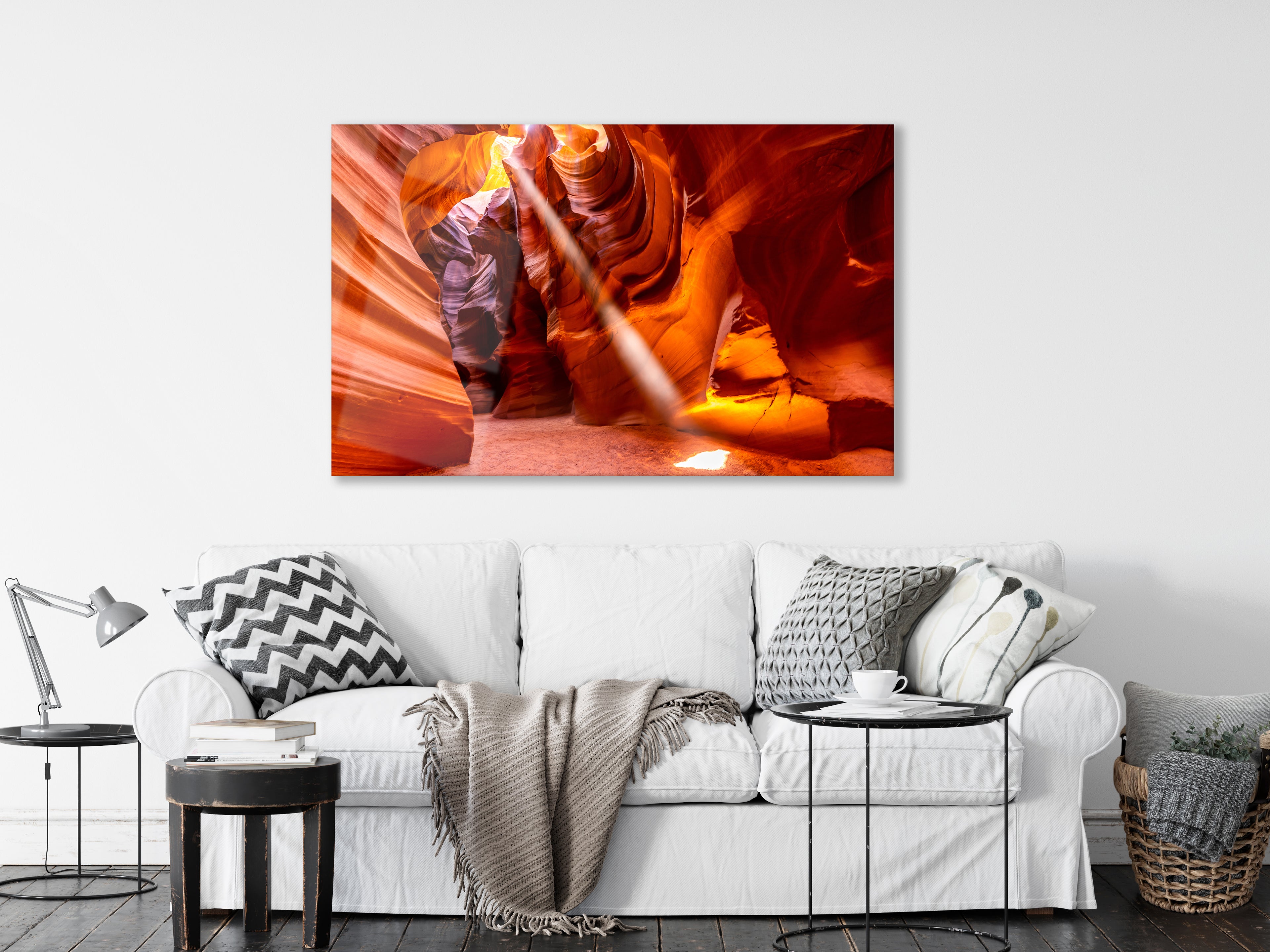 Antelope Canyon Beam – Oversized Metal Wall Art