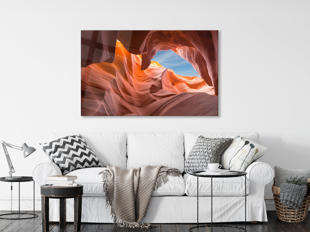 Antelope Canyon Rise – Oversized Metal Wall Art
